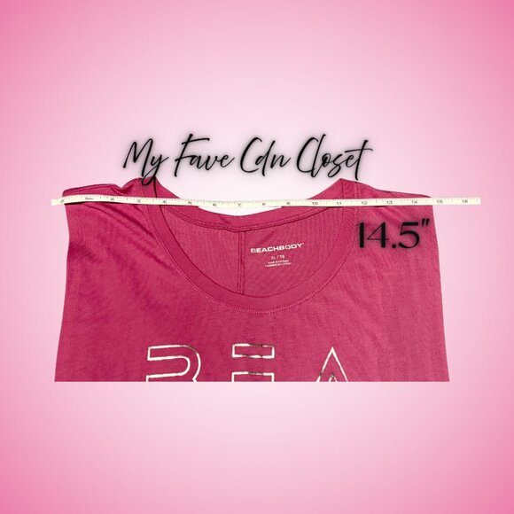 Fuchsia Pink Beach body Tank Top**Ladies XL - Picture 10 of 11